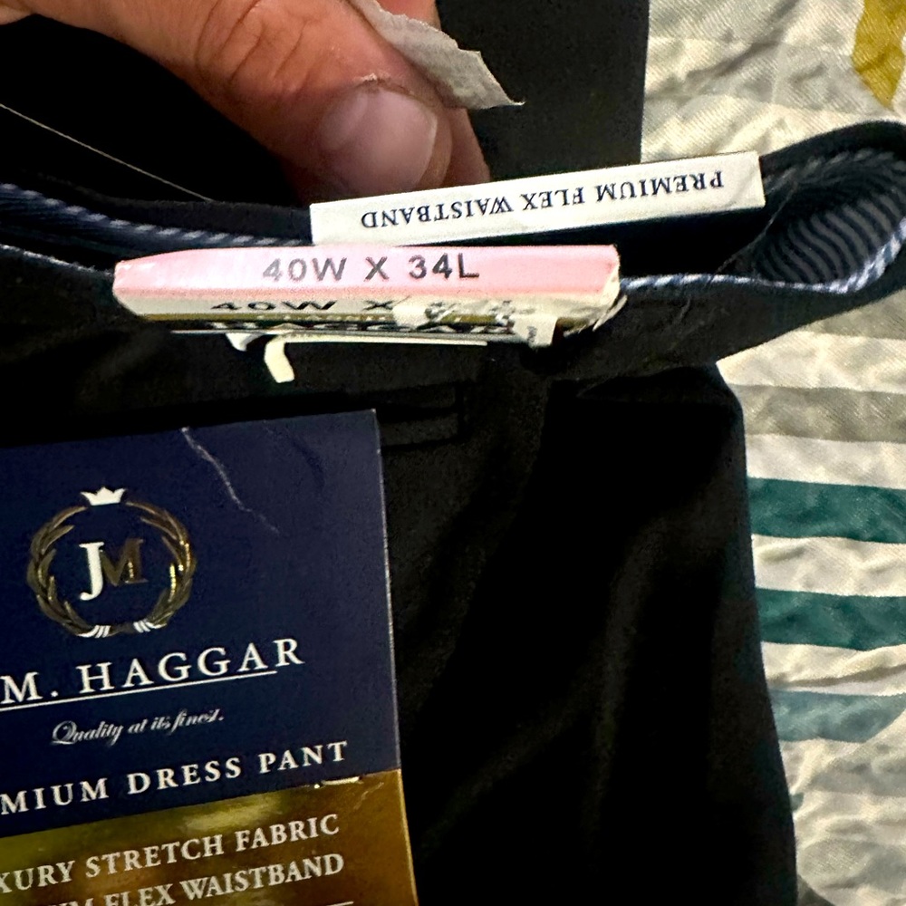 Mens black slacks size 40/38 JM Haggar